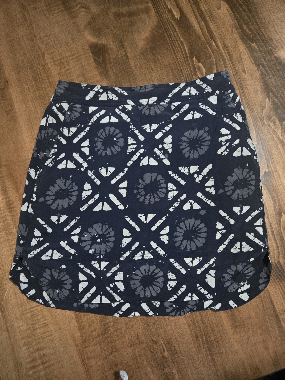 Madewell Navy Blue Printed Women's Skirt